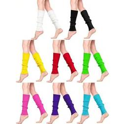Shein Women's Knitted Leg Warmers - Solid Color Knee-High