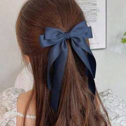 Shein 1pc Navy Blue Cute Hairpin For Women