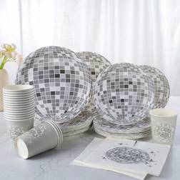 Shein Disco Disposable Tableware Set 7/9 Inch