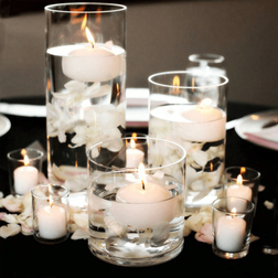Shein Clear Cylinder Glass 1pc Candle Holder