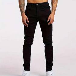 Shein Men's Fashion Casual Elastic Slant Pocket Jeans