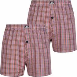 Mont Emilian Nantes American Men's Boxer Shorts 2-pack - Red/Checkered