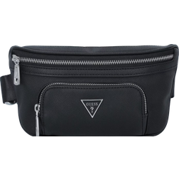 Guess Certosa Saffiano Eco Belt Bag - Black