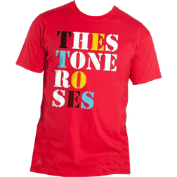 The Stone Roses Stacked Band Logo T-shirt - Red