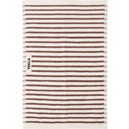 Tekla Guest Brown Guest Towel Brown, White (30x50cm)