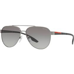 Prada Linea Rossa PS54TS 5AV3M1 - Gunmetal/Grey Gradient