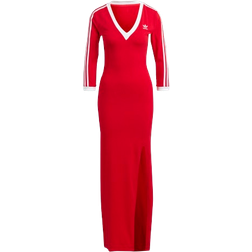 adidas Women Adicolor Classics 3-Stripes Maxi Dress - Better Scarlet