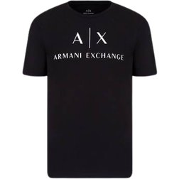 Armani Exchange Slim Fit Jersey T-shirt with Logo -Black