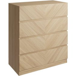 GFW Catania Light Oak Chest of Drawer 77x89cm