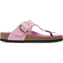 Birkenstock Gizeh Big Buckle Natural Leather Patent - High Shine Fondant Pink