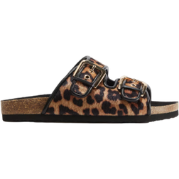 H&M Sandals - Beige/Leopard Print