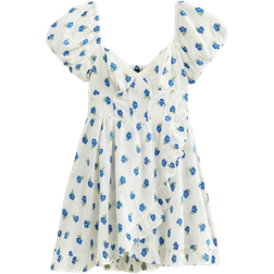 New Look Floral Print Mini Dress - White
