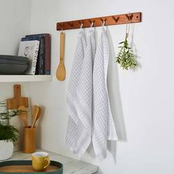 Dunelm Set of 3 Tea Kitchen Towel Grey (60x40cm)