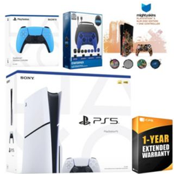 Sony Playstation 5 Slim Disc with Extra Volcanic Red Controller