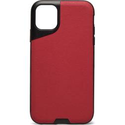Mous Contour Leather Protective Phone Case Röd iPhone 11