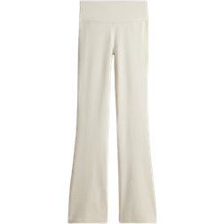 H&M Flared sports leggings with DryMove - Light Beige