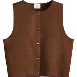 H&M Knitted Waistcoat - Brown