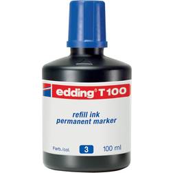 Edding T 100 Refill Ink Permanent Marker Blue 100ml