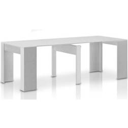 ManoMano Modern Space Saving White Ash Dining Table 78x90cm