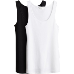 H&M MAMA 2 pcs Puuvillaisia Toppeja Valkoinen Size M