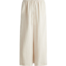 H&M Linen Drawstring Trousers - Light Beige
