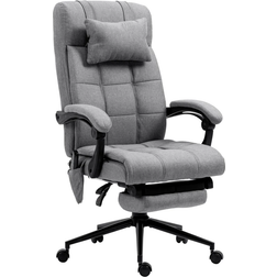 Vinsetto 6-point Vibration Massage Grey Office Chair 120cm