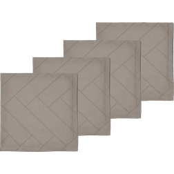 Södahl Tiles Damask 4-pack Tygservett Brun (45x45cm)