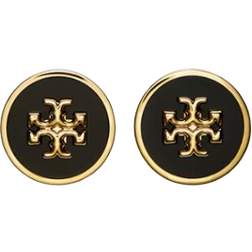 Tory Burch Kira Circle Stud Earring - Gold/Black