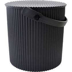 Omnioutil Storage Bucket Plain Black Basket 33cm