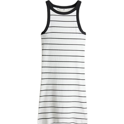 H&M Ribbed Cotton Dress - White