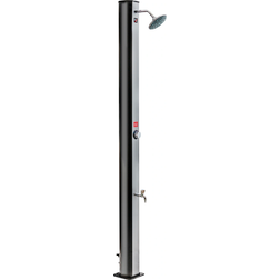 Gre Doccia Solare PVC 40 Lt E Rubinetto Lavapiedi Nero
