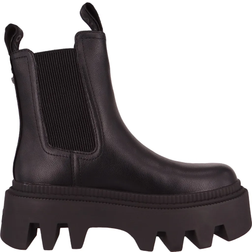 Buffalo Stiefelette Schwarz Blockabsatz für Damen