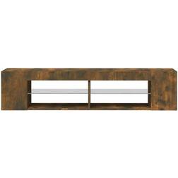 vidaXL Tv Cabinet With Led Lights 135x39x30 cm TV Bench 39x30cm