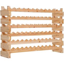 Homcom 6-Tier Natural Wine Rack 114x80cm