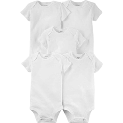 Carter's Baby's Short Sleeve Bodysuits 5-pack - White