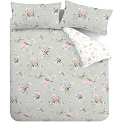 Catherine Lansfield Songbird Duvet Cover Green (200x135cm)