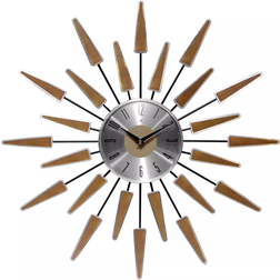Infinity Instruments Satellite Retro Brown/Silver Wall Clock 58.4cm