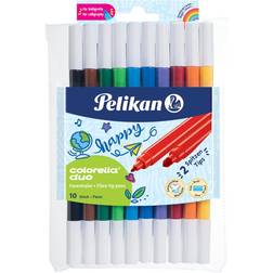 Pelikan Colorella Duo Fiber Tip Pens 10-pack