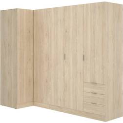 Dmora Corner wood effect Honey Oak Wardrobe 90.5x184cm