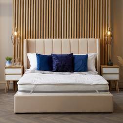 Snuggledown Luxurious Hotel Temperature Topper Single Mattress Cover White (150x200cm)