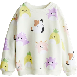 H&M Printed Sweatshirt - Light Yellow/Squishmallows (1267711009)