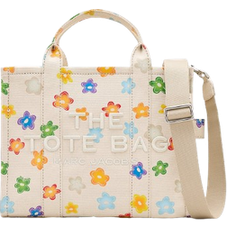 Marc Jacobs The Wild Daisy Canvas Medium Tote Bag - White Multi