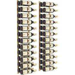 vidaXL 340886 Golden Wine Rack 22.5x116cm
