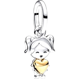 Pandora Happy Girl Dangle Charm - Silver/Gold