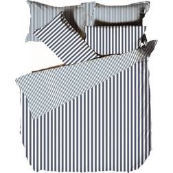 The Linen Yard Hebden Duvet Cover Grey, Blue (200x137cm)