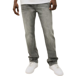 True Religion Ricky Single Needle Straight Jeans - Chalk Grey Wash