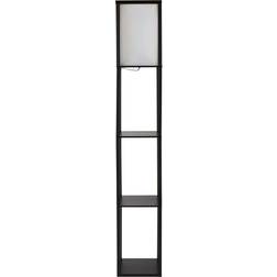 ValueLights Struttura Black Floor Lamp 160cm