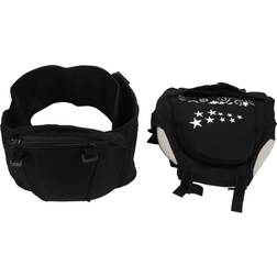 Neoglint Baby Hipseat Ergonomic Waist Stool Infant Carrier Front Facing Newborn Sling Wrap Black