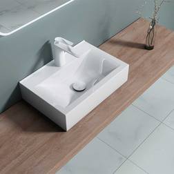 Durovin Bathroom Ceramic Wall Hung Counter Top Basin 450 x 305 mm