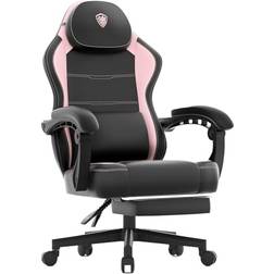 Dowinx Gaming Stuhl Ergonomischer Gamer Sessel aus PU-Leder mit Lendenstütze
